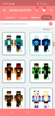 Skins MASTER for MINECRAFT PE android App screenshot 1